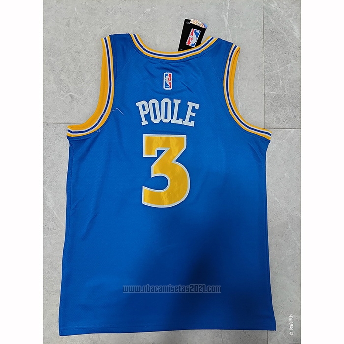 Camiseta Golden State Warriors Jordan Poole #3 Classic 2022-23 Azul